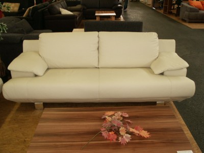 3er Sofa Leder beige 