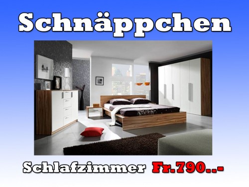 Schlafzimmer Ruma weiss / nuss