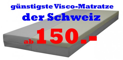 günstigste Viscomatratze der Schweiz keine Tempur Matratze 