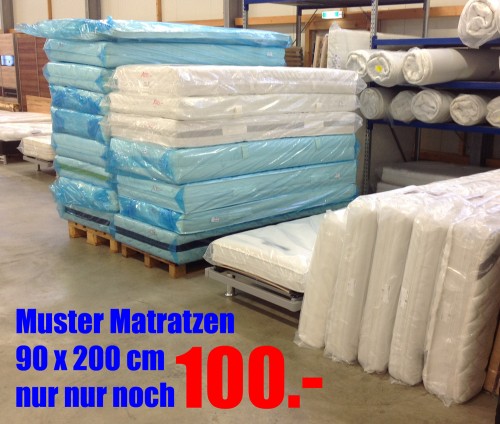 Muster Matratzen  Ausstellungsstücke 